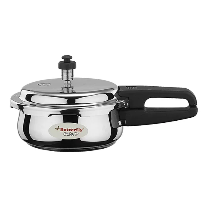 Butterfly Stainless Steel Outer Lid Curve Cooker: 2 L