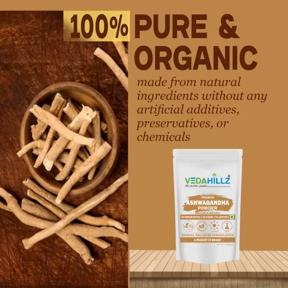 1746361930Vedahillz Pure Organic Ashwagandha Powder 580x580