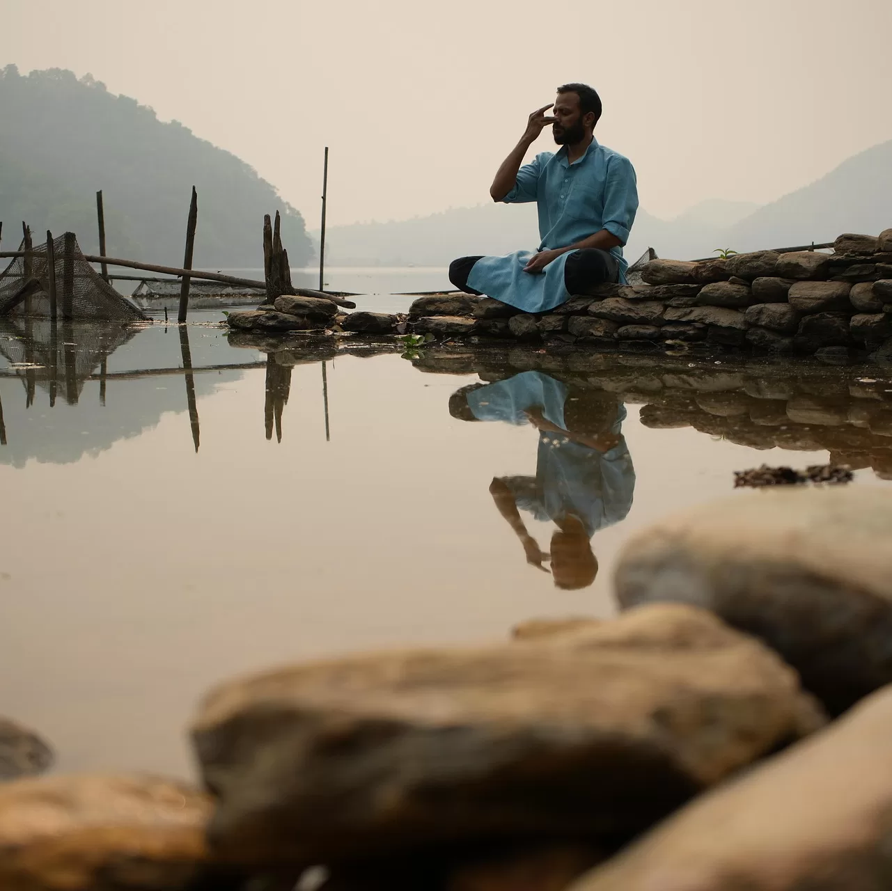 Do meditation for clean skin